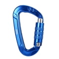thumbnail image 2 of 2pcs 12KN Carabiner Clips D-Ring Locking Key  for Camping Climbing Hiking, 2 of 7