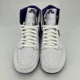 thumbnail image 2 of N I-K-E A i r-Jor-dan A i r-Jor-dan Women s A i r-Jor-dan 1 High OG Court Purple Sneakers, 2 of 6
