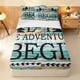 thumbnail image 2 of Erosebridal Rustic Lodge Cabin Zipper Queen Comforter Set with Fitted Sheet and 2 Pillowcases, Camping Adventure Zipper Bedding Set, 2 of 7