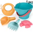 thumbnail image 5 of 5PCS Beach Sand Toy Set Funny Sandbox Toy Sandcastle Toy Beach Bucket for Kids, 5 of 5