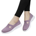 thumbnail image 3 of Sngxgn Women s Flats Breathable Comfort Slip-on Light Weight Walking Shoes(Purple,38), 3 of 8