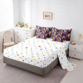 thumbnail image 5 of Manfei Pet Dog Lovers 7-Piece Twin Bedding Sets,Rustic Flower Floral Bedding Comforter Set,Yellow Purple Pink Sheet Sets For Kids,Super Cozy Room Decor Reversible, 5 of 8
