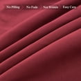thumbnail image 5 of JML Burgundy Bed Sheet Set Twin Size, Soft Brushed Microfiber Bedding Sheet Set, 3 Piece, 5 of 5