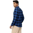 thumbnail image 3 of Mens Flannel Plaid Shirts Regual Fit Casual Long Sleeve Button Down Fleece Shirts, 3 of 6