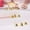 Golden-2A-home supplies, variant on ABPWLY Toys 10Pcs Jingle Bells Mini Craft Bells for Christmas Decoration DIY Ornaments 20mm Christmas