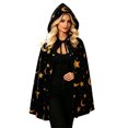 thumbnail image 3 of HOWPAY Halloween Capes For Adults Print Tie Front Hooded Cape Shawl Party Cloak Stage Cosplay Outfit For Holiday Masquerade Event Halloween Costumes One Size, 3 of 8