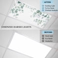 thumbnail image 4 of 1 Pack Magnetic Fluorescent Light Covers, 2x4 Ft, Eucalyptus Leaves Sage Green Plant Magnetic Light Covers for Ceiling Lights Classroom Office Home Decor, 4 of 9