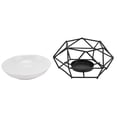 thumbnail image 3 of Essential Oil , Multi Purpose Geometric Wrought Iron Candle Holder Beautiful Practical Wide Application  for Home Decor for Gifts, 3 of 8