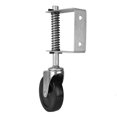 thumbnail image 1 of Roulette de Porte en Caoutchouc de 4 "avec Ressort et Pivotant, Robuste, Capacité de Charge de 220 Lb, 1 of 4