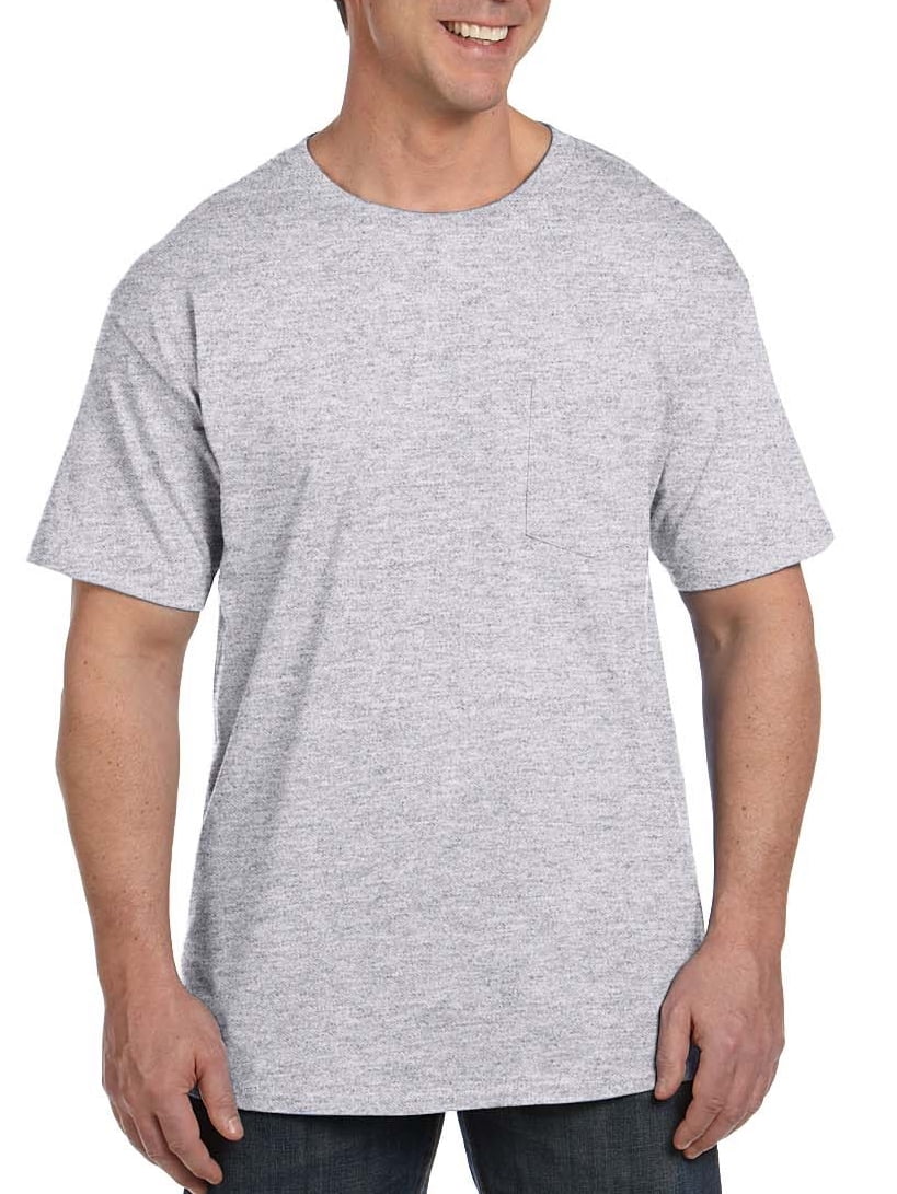 hanes beefy pocket tee