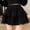 Black, variant on Tqcoqu Women's Pleated Mini Skirt Layered Ruffled Short Skirts Elastic High Waisted Mini Skirt Dressy Fashion Skirts,Black,Women's S-XL