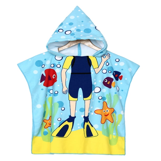 Toalla De Baño Con Capucha Para Playa ó Natación Para Niños Dara Baby Beb002