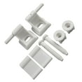 Toilet Seat Hinge Replacement Kit for White Plastic Toilets