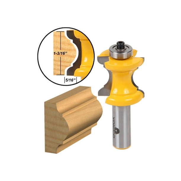 Bullnose with Bead Column/Face Molding Router Bit 1/2" Shank Yonico