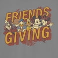 thumbnail image 2 of Junior's Mickey & Friends Friendsgiving Celebration Graphic Tee Charcoal Large, 2 of 3