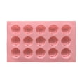 thumbnail image 2 of Rose Silicone Mold,Non Stick 15 Cavity Silicone Rose Mold for Candy,Chocolate,Jelly,Soap & Ice Cube,Heat-Resistant & Dishwasher Safe Molds for Fondant Cake Decorating and Baking(Light Pink), 2 of 7