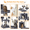 thumbnail image 5 of Alden Design 79"H Multilevel Large Cat Tree Condo Tower with Scratching Post, Dark Gray, 5 of 6