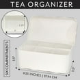 thumbnail image 6 of AuldHome Design Farmhouse Tea Bag Box (White), Vintage Retro Style Enamelware Tea Storage Tin, 6 of 10