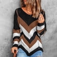 thumbnail image 2 of Kilaqueen Sweaters for Women Fashion Print Long Sleeve Crew Neck Knit Pullover Tops Casual Trendy Comfy Sweater, 2 of 7
