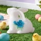 thumbnail image 1 of Uuiauoio 1 pc Mini Ceramic Rabbit Figurines, Porcelain Easter Bunny Decorations for Home, Tabletop Ornament, Tea Ceremony Pet, 1 of 6
