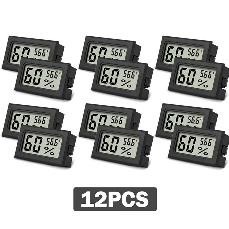 2Pcs Mini Thermometer Hygrometer Digital LCD Temperature Humidity