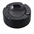 thumbnail image 5 of JUNWELL Cigar Ashtray Outdoor Cigarette Ash Tray – Round 5.9 inch Ceramic Ashtrays Black Glossy Cigar Rest for Indoor, Outdoor, Patio, Home, Office Use – Cigar Accessories Gift Set for Men and Women, 5 of 5