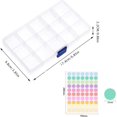 thumbnail image 1 of Hltser 6-Pack Plastic Organizer Box  Clear Storage Containers with Adjustable Dividers  Tackle Box  Craft Storage Organizer  Bead Organizer Box for Jewelry  Small Parts  and Tools, 1 of 7