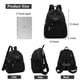 thumbnail image 2 of Pealwel - Mini mochila para mujer, mochilas pequeñas de nailon para mujer, mochilas de viaje antirrobo, Negro -, Pequeño, Mochila, 2 of 5