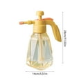 thumbnail image 3 of Xecvkr Pneumatic Watering Can 1.5L Household Pressure Spray Bottle Adjustable Mist Stream Transparent Garden Flower High Capacity Plastic Green Yellow 1Pc, 3 of 6
