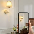 thumbnail image 3 of D.FAMILY Rechargeable Wall Sconce, Battery Dimmable RGB Wall Light with Remote for Living Room, 3 of 8