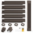 thumbnail image 1 of Daisypower 3in 9Ft PVC Decorative Air Conditioner Line Set Cover kit,Tubing Covers Protect Your Ductless Mini Split,Central AC,Cooling Only,Heat Pump.Brown, 1 of 8