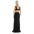 thumbnail image 2 of BETSY & ADAM $219 Womens New 1335 Black Slitted Backless Sheath Dress 4 B+B, 2 of 2