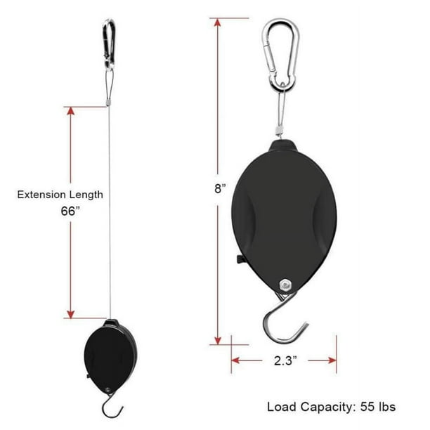 colgadores retractiles para plantas polea ajustable para plantas cestas de flores ganchos para colgar plantas cestas de flores de jardin macetas y comederos para pajaros. Walmart en linea