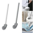 thumbnail image 2 of Durablity Silicone Toilet Cleanup Brush, Flexible Bendable Design Soft Bristles for Bowl Scrub, Bathroom Essentials, 2 of 9