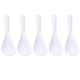 thumbnail image 1 of 5 unids Hogar Pequeño Scoop Restaurant Soup Soup Spoons Cuchara de plástico (blanco), 1 of 5