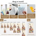 thumbnail image 6 of Easter Bunny Window Privacy Film, Colorful Eggs Spring Tulips Flower Vintage Static Cling UV Sun Blocking Heat Control Window Tint Day and Night, Non-Adhesive One Way Privacy Cover 19.6''x39.3'', 6 of 7
