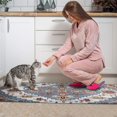 thumbnail image 4 of Sophisticated Moroccan Trellis Kitchen Rugs Two-Set Non-Slip Kitchen Runner Rugs Washable, Floral Pattern Mats - Ideal for Any Room, 4 of 7