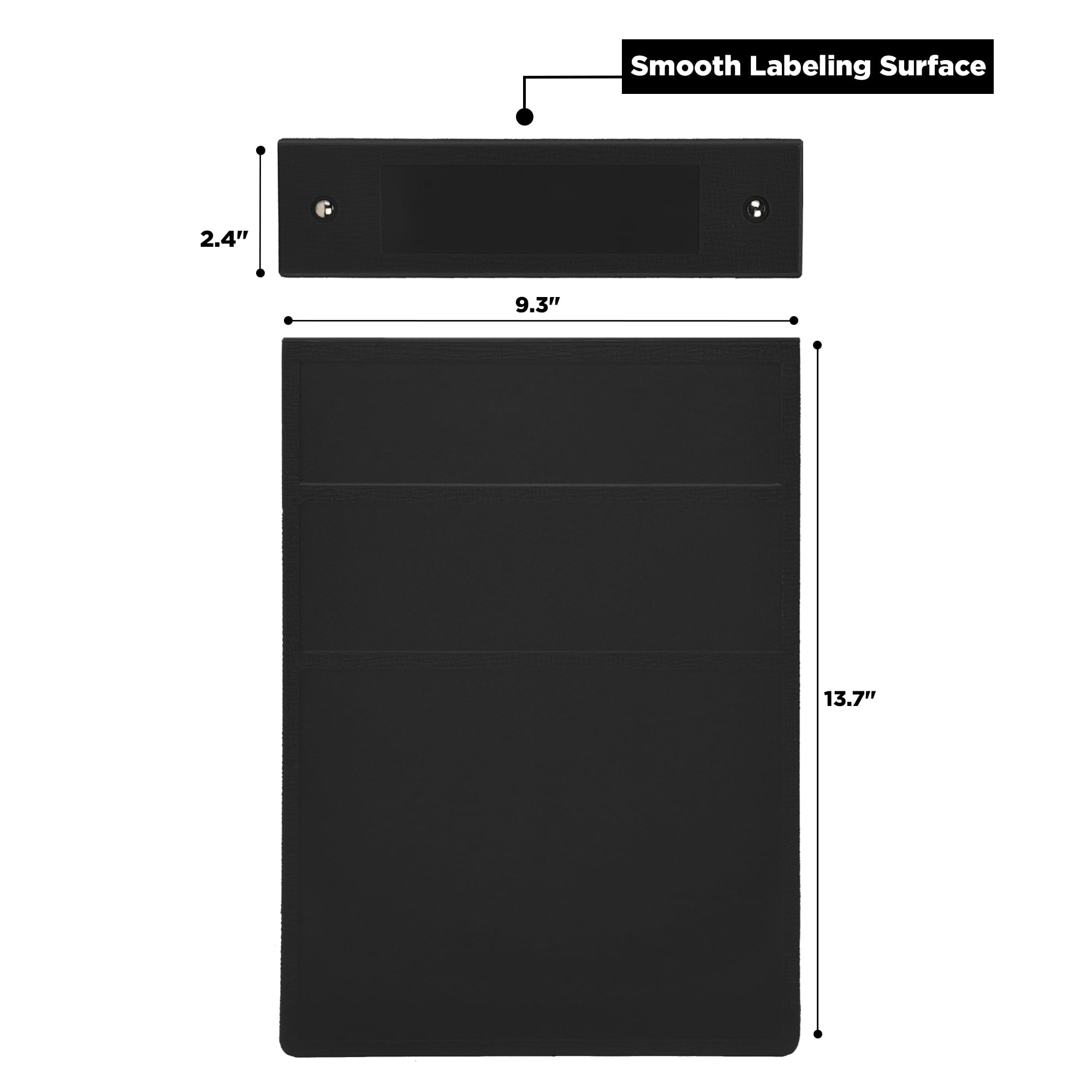 Carstens 2-Inch Heavy Duty 3-Ring Binder -Top Opening, Black