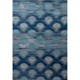 thumbnail image 1 of Art Carpet 841864117127 4 x 6 ft. Seaport Collection Waves Woven Area Rug, Blue, 1 of 1