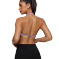 thumbnail image 2 of Endives Yoga Sport Bras Strappy Sports Bras Open Back Deep V Bras Casual Bralette Yoga Crop Top With Removable Cups Sports Bras for Women High Support, 2 of 7