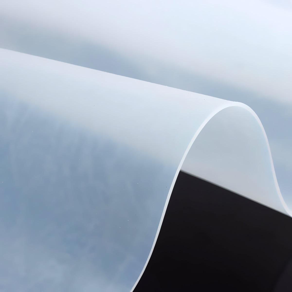 INTSUPERMAI 20"x20" 1mm Thickness Silicone Rubber Sheet Transparent