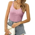 thumbnail image 3 of Sleeveless V-Neck Women Slim Fit Summer Tank Tops, 3 of 5