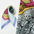 thumbnail image 4 of 100% Mulberry Silk Scarf for Women Neck Head,Square Scarf 21"x21"for Hair Wrap for Bag,Small Hair Scarf Headscarf, 4 of 8