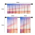 thumbnail image 4 of LALILO Kitchen Curtains and Valances Set of 3 36" Dawn Sky Window Treatment Tiers for Window Decor, 4 of 5