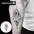 thumbnail image 2 of shiyou-Tattoo Tech, 2 Feuilles de Tatouage Semi-Permanent Extra-Grand, Design Artistique pour Adultes, Durée 1-2 Semaines, Imperméable, Aspect Réaliste, (Design Montagnes et Rivières), 2 of 4