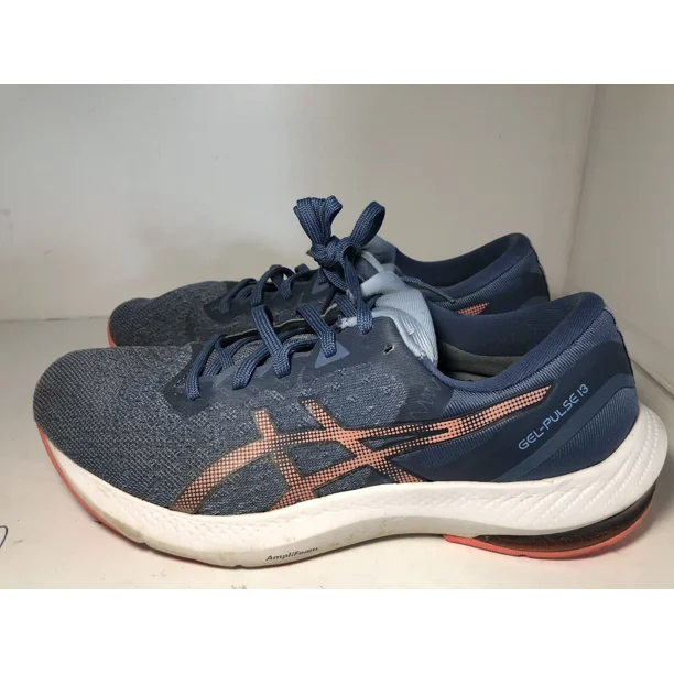 ASICS Women's Gel-Pulse 13 Running Shoes Blue/Blazing Coral 9.5