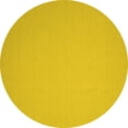 thumbnail image 1 of Ahgly Company Indoor Round Solid Yellow Modern Area Rugs, 4' Round, 1 of 4