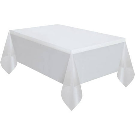 Clear Plastic Party Tablecloth, 108 x 54in, 1count