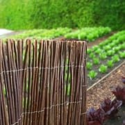 Backyard X-Scapes Natural Willow Rolled Panel Fence Natural 96 in L x 72 in H
