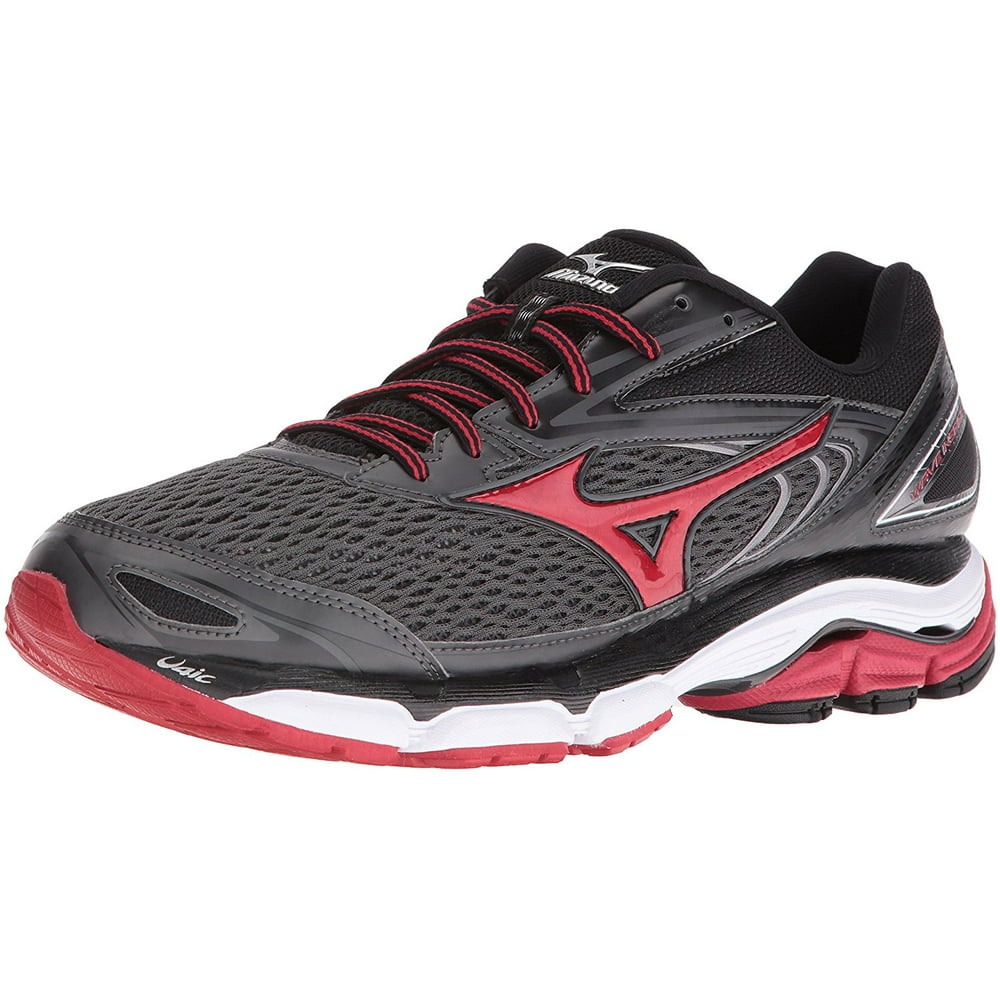 Mizuno - Mizuno Men's Wave Inspire 13 Running Shoe, 9 D US, Gunmetal/High Risk Red - Walmart.com